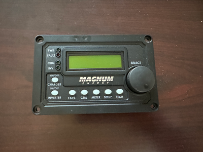 Magnum ME-ARC50 control panel