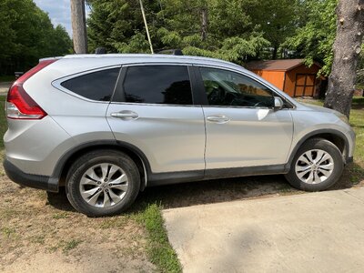 2014 Honda CR-v  comes with Blue Ox baseplate, BX7365 tow bar, Patriot 3 brake system