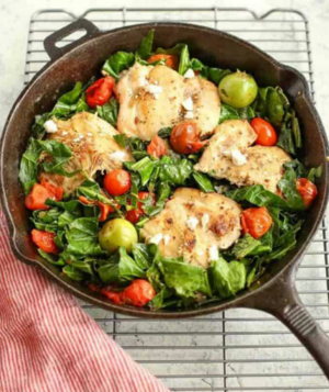Mediterranean Skillet Greens Chicken.png